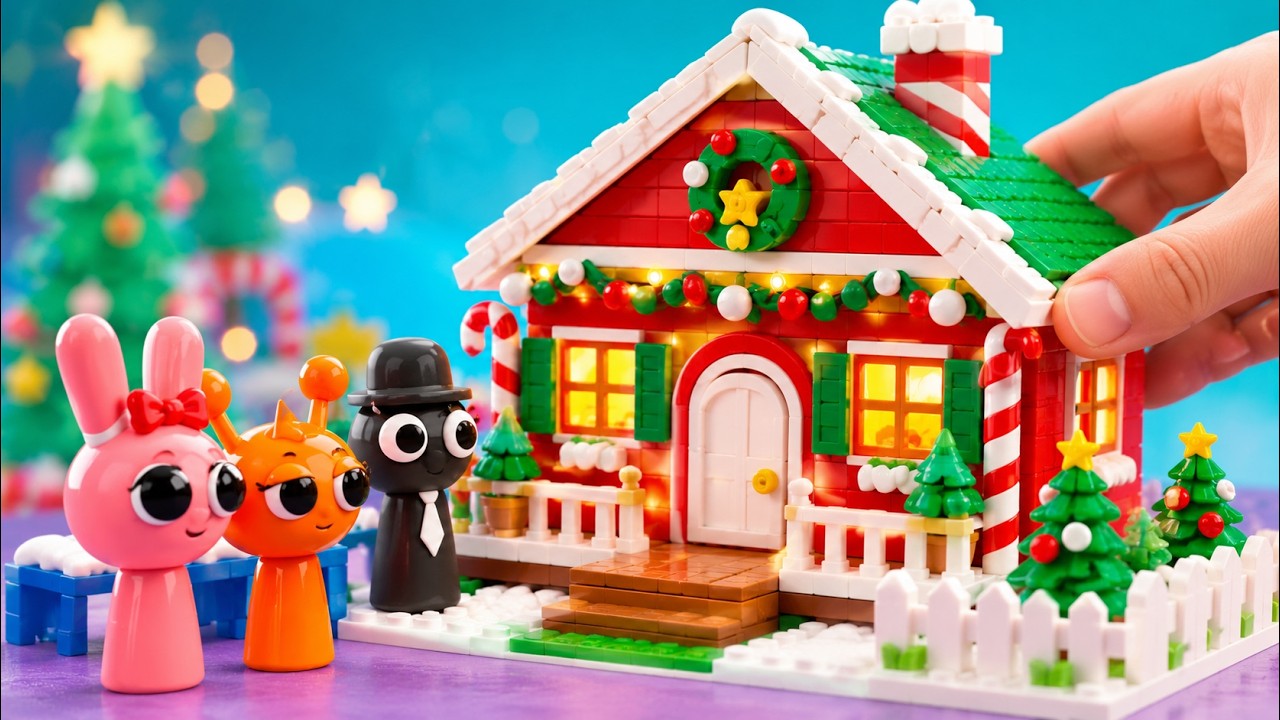 Спрунки построила свой рождественский дом мечты 🎄🎅 Крутые и простые поделки из картона