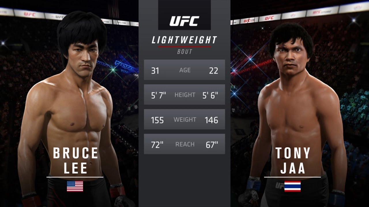 Bruce Lee Vs Tony Jaa EA Sports UFC 2