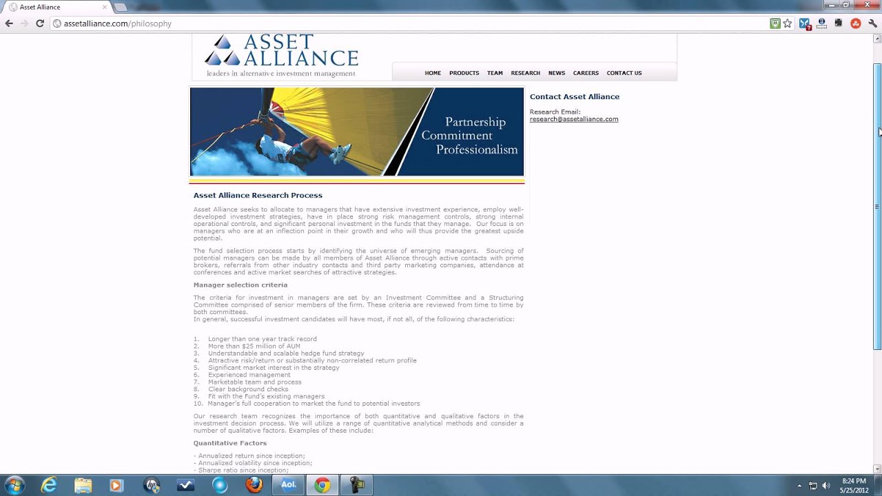 Asset Alliance Corporation Website Tour