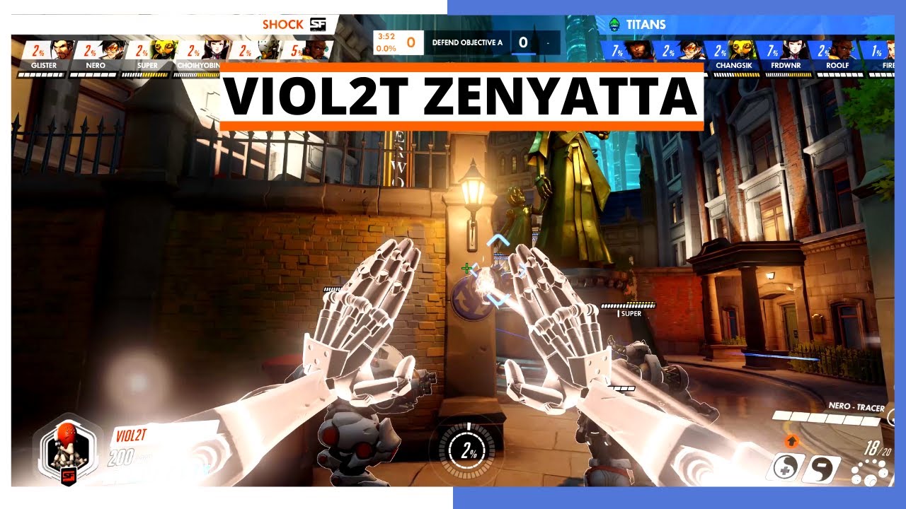 VIOL2T ZENYATTA POV | SF Shock vs Vancouver Titans | OWL Season 2021 Countdown Cup
