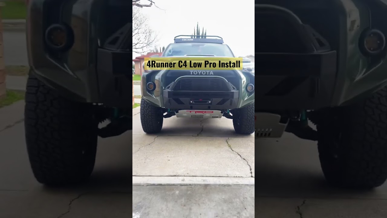 2022 4Runner C4 Low Pro Bumper installed