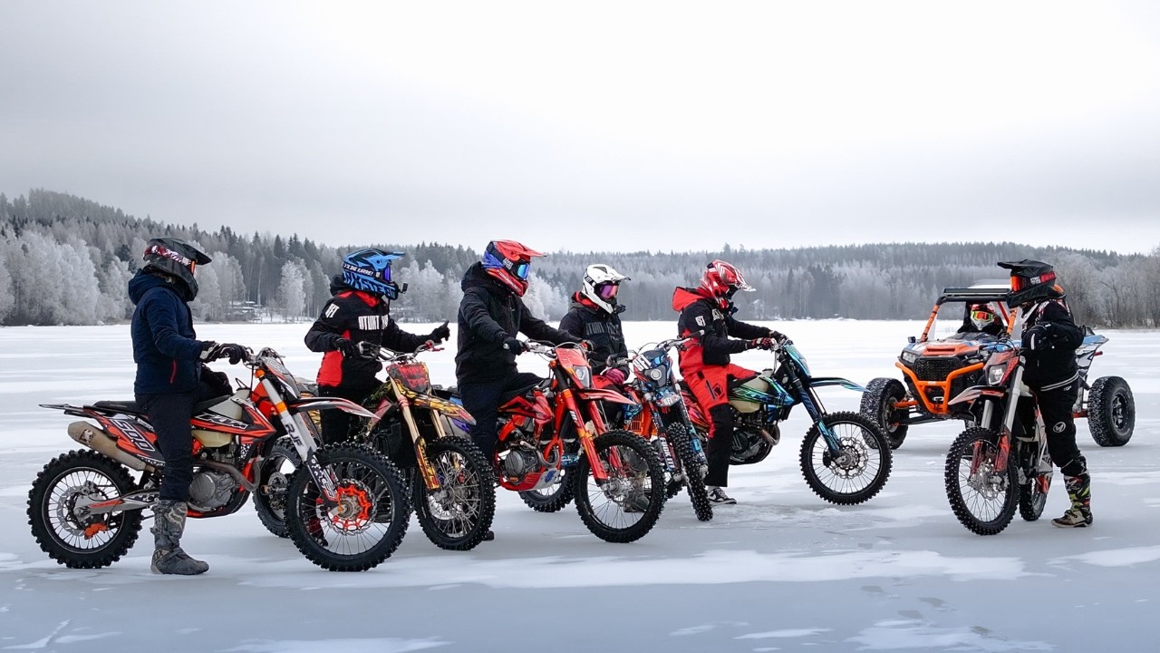 EPIC STUNTRIDING ON ICE!