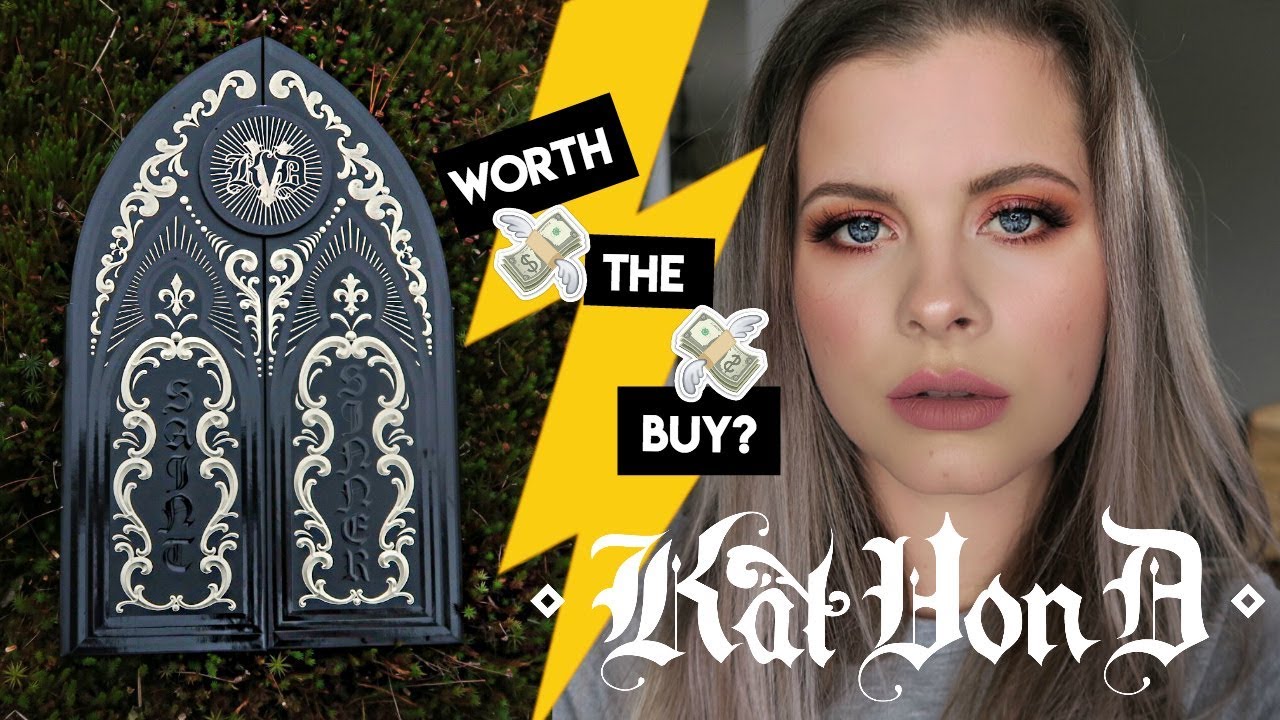 Kat Von D Saint and Sinner Eyeshadow Palette Review and tutorial | Worth the buy?