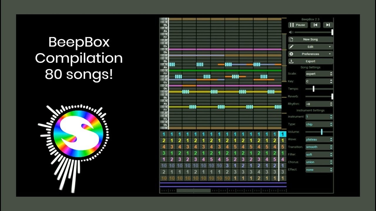 BeepBox Song Compilation! (80 SONGS finished & unfinished)