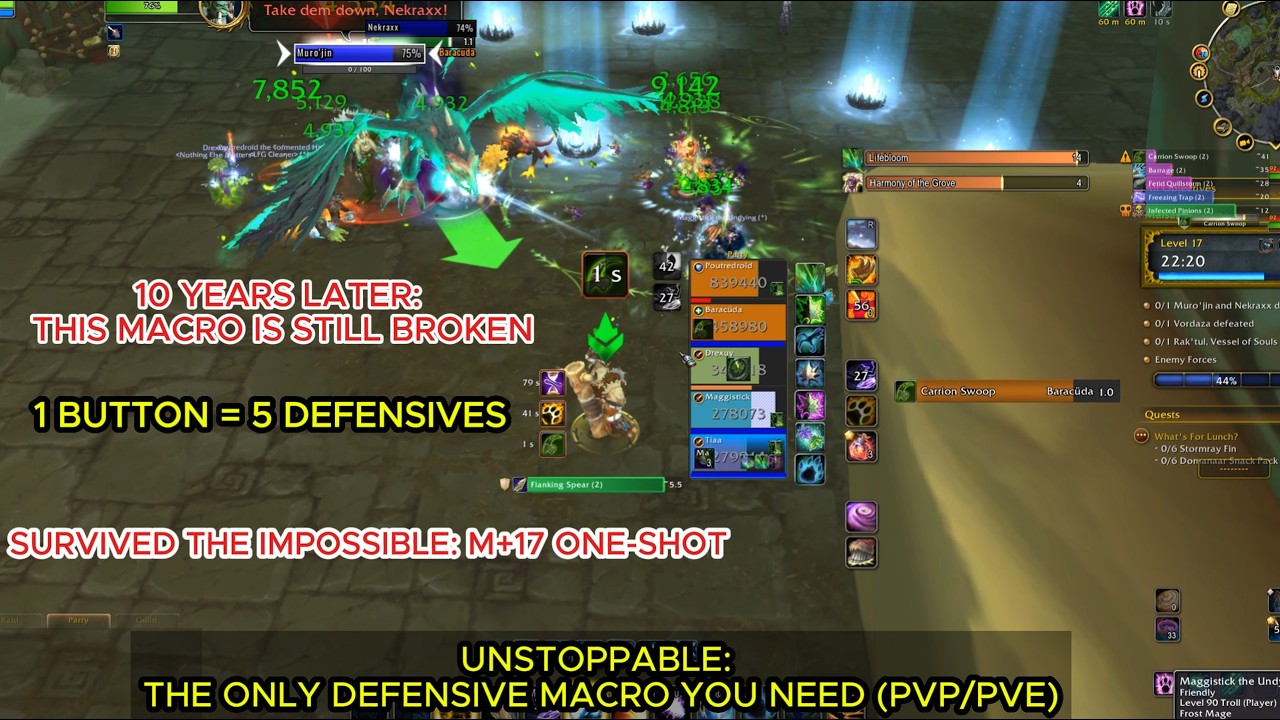 Druid Macro That Makes You Unkillable in M+ and Raid (Patch 12.0.7) | Bear Form Survival Macro