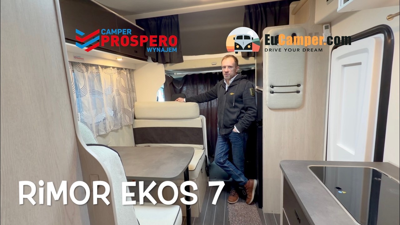Kamper Rimor Ekos 7. 6 osobowy kamper. Prezentacja