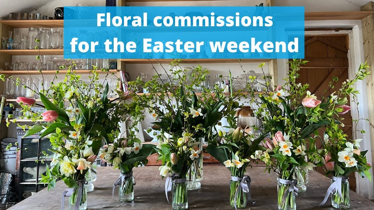 Join me creating floral commissions for the Easter weekend