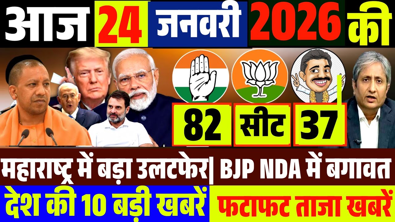 आज दिनभर की बड़ी खबरें | मुख्य समाचार | फटाफट खबरें | महाराष्ट्र में बीजेपी का पहला विकेट गिरा 