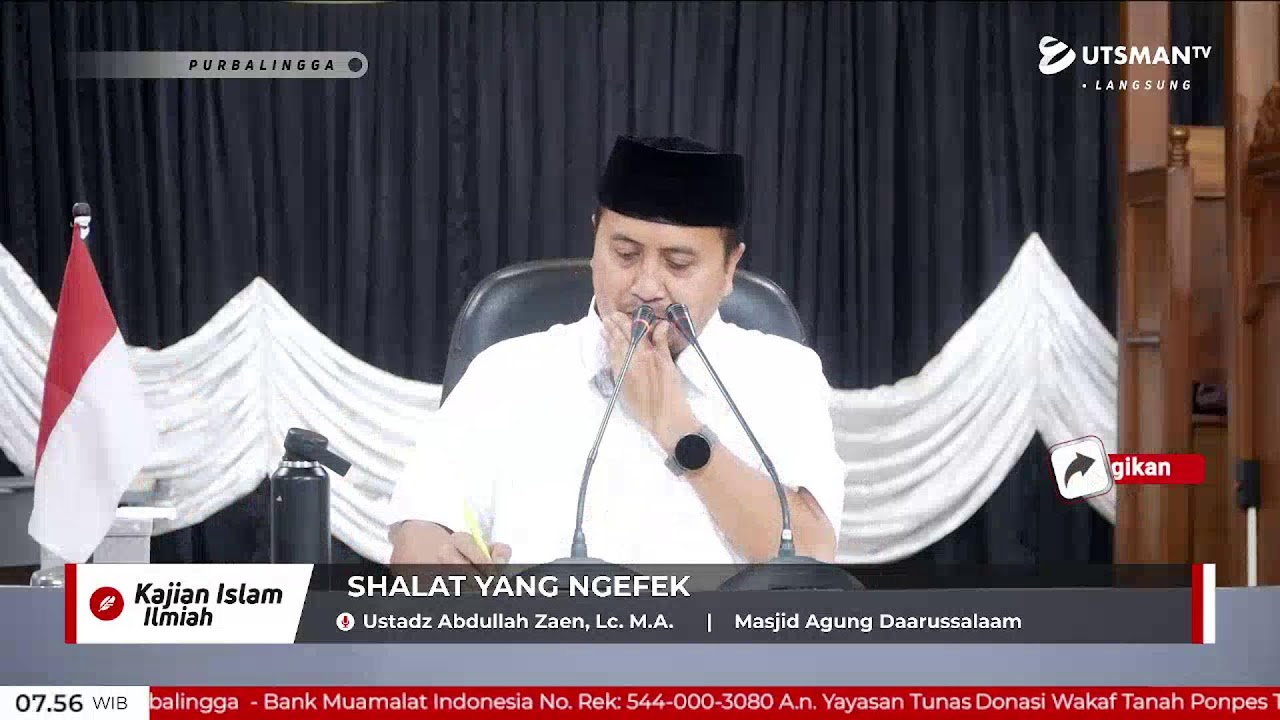 LIVE Shalat Yang Ngefek - Ustadz Abdullah Zaen, Lc. M.A.