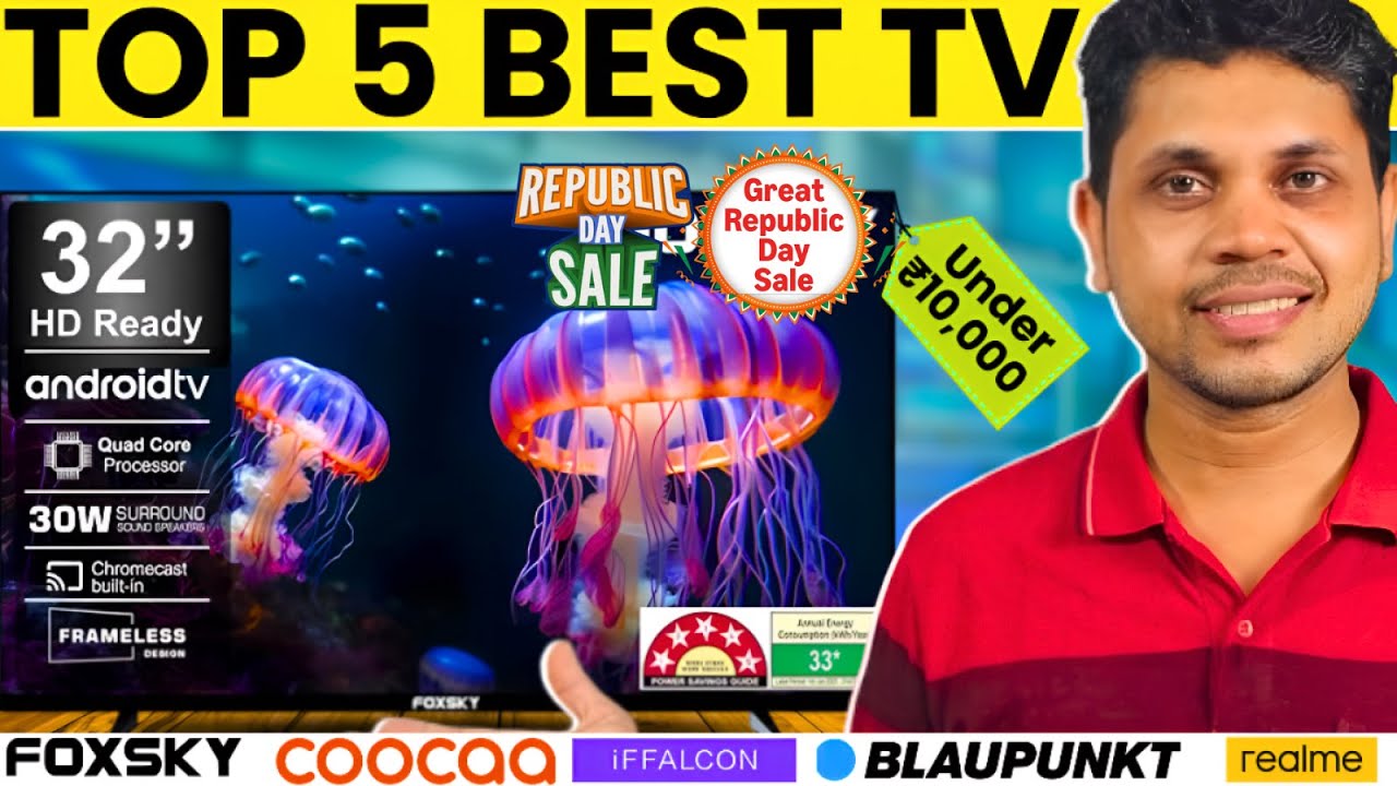 Best 32 inch TV 10000 in 2026 ⚡ Best 32 inch tv in Flipkart & Amazon republic day sale under 10000