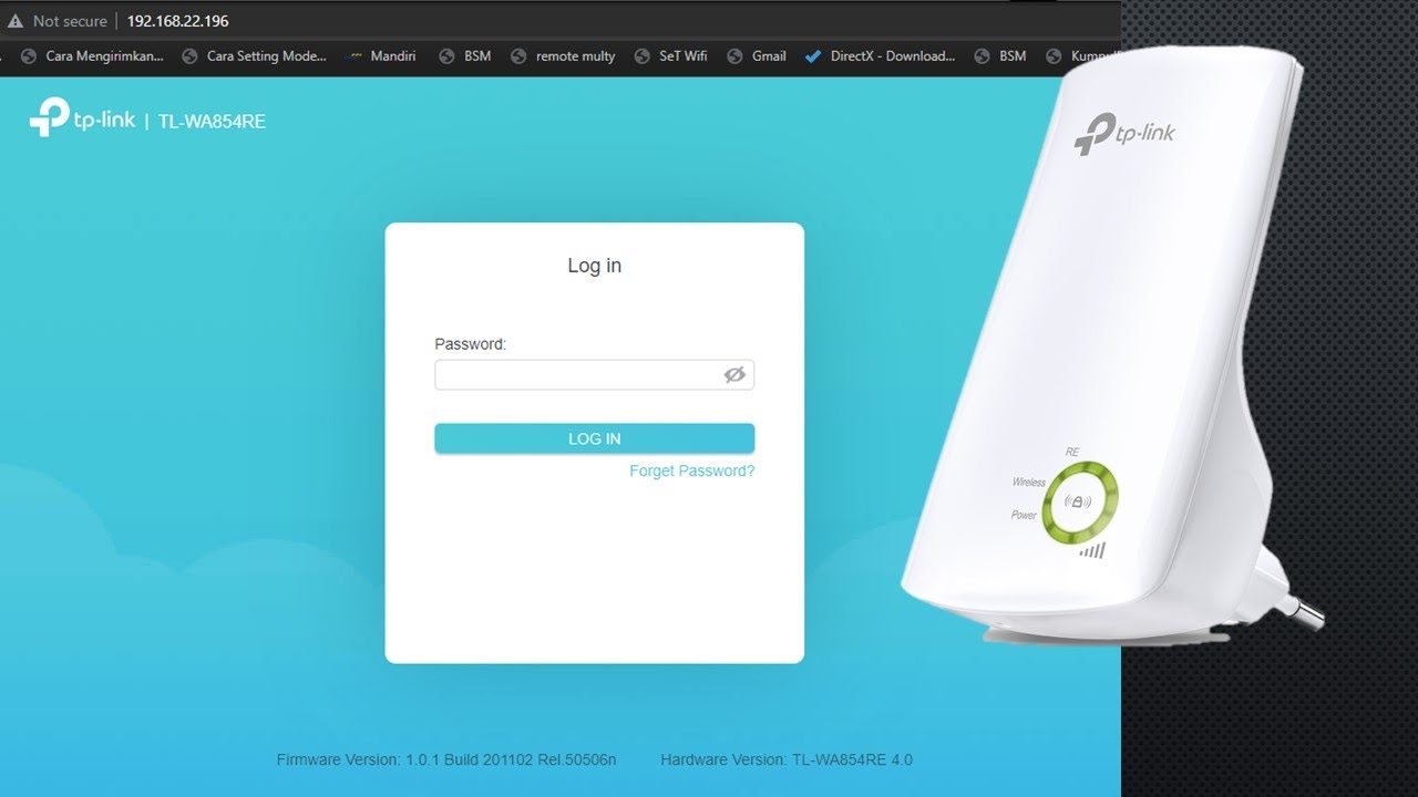 configurasi setting lanjut tp link TL WA854RE Universal Wifi Range Extender