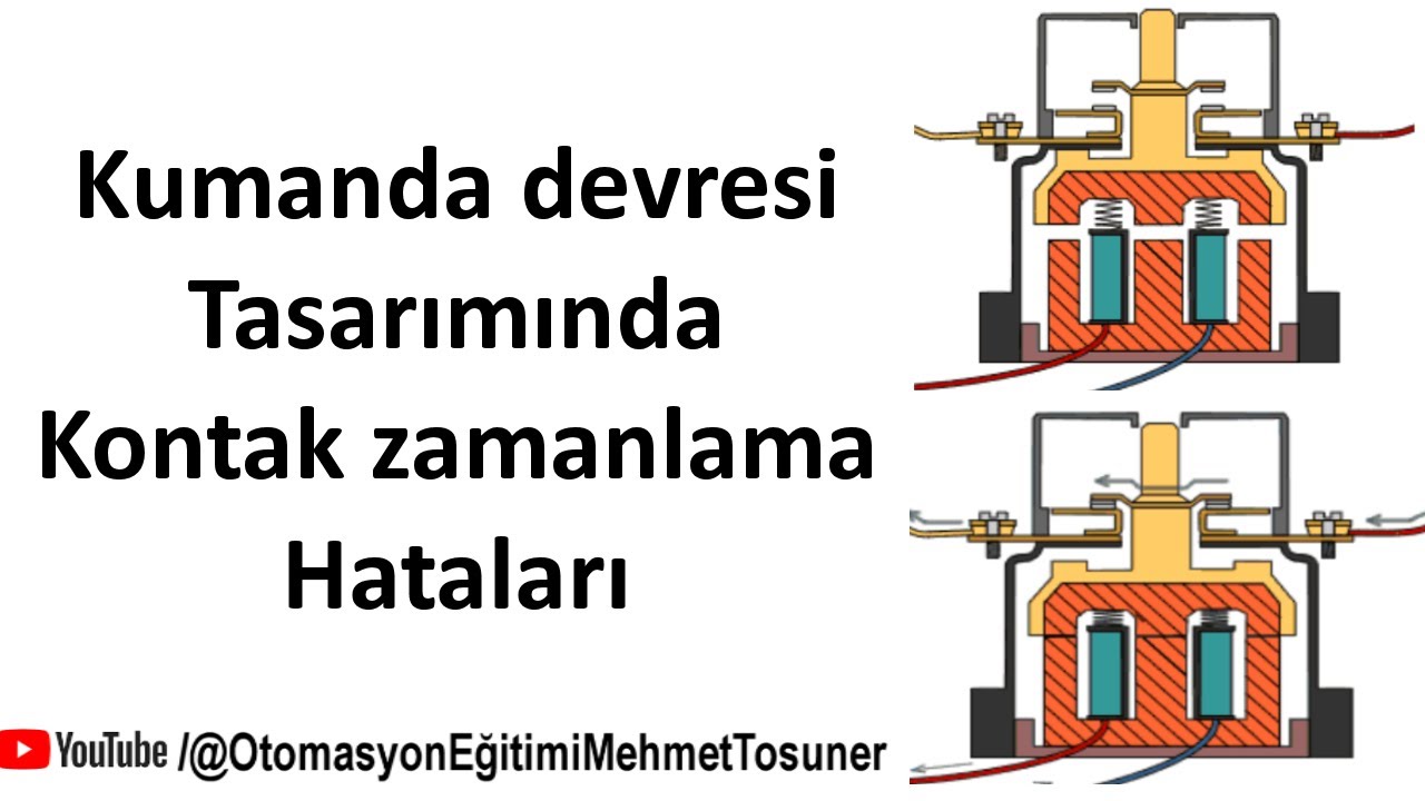 Kumanda devresi tasarımında kontak zamanlama hataları #elektrik #otomasyon #devre #kumanda #kontrol