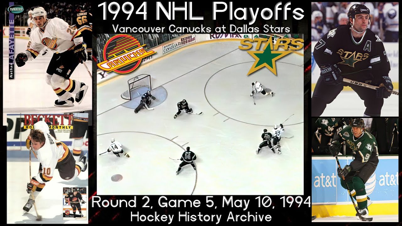 1994R2G5 Dallas Stars at Vancouver Canucks (Pavel Bure Vs Mike Modano)