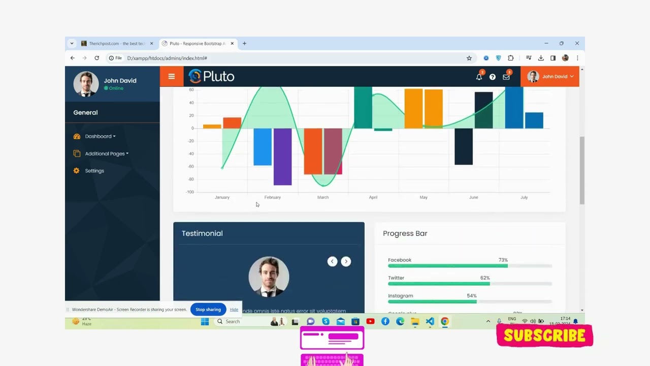 Bootstrap Free Hospital Management Admin Dashboard Template