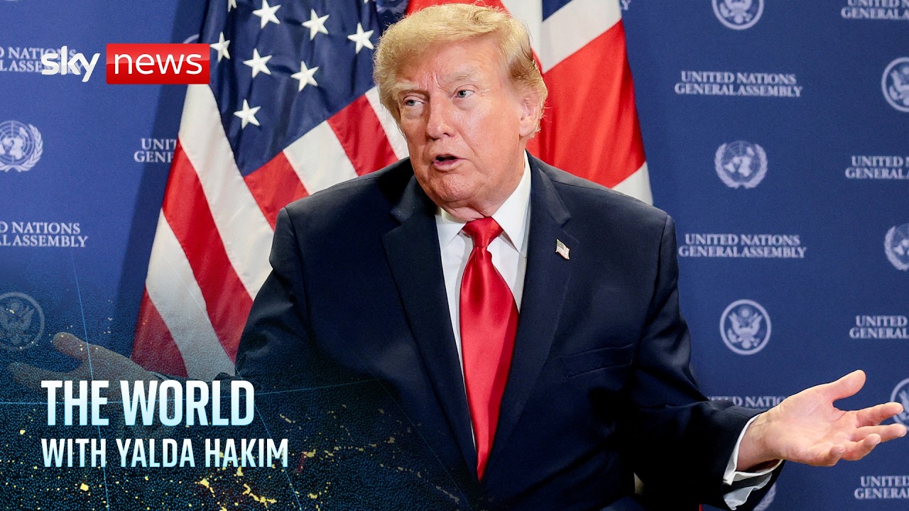 Donald Trump at center of a diplomatic whirlwind | The World with Yalda Hakim live from the UN