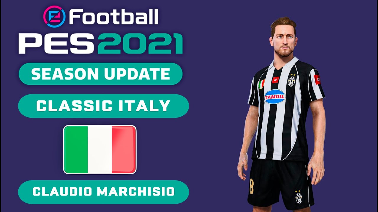 C. MARCHISIO face+stats (Classic Italy) How to create in PES 2021