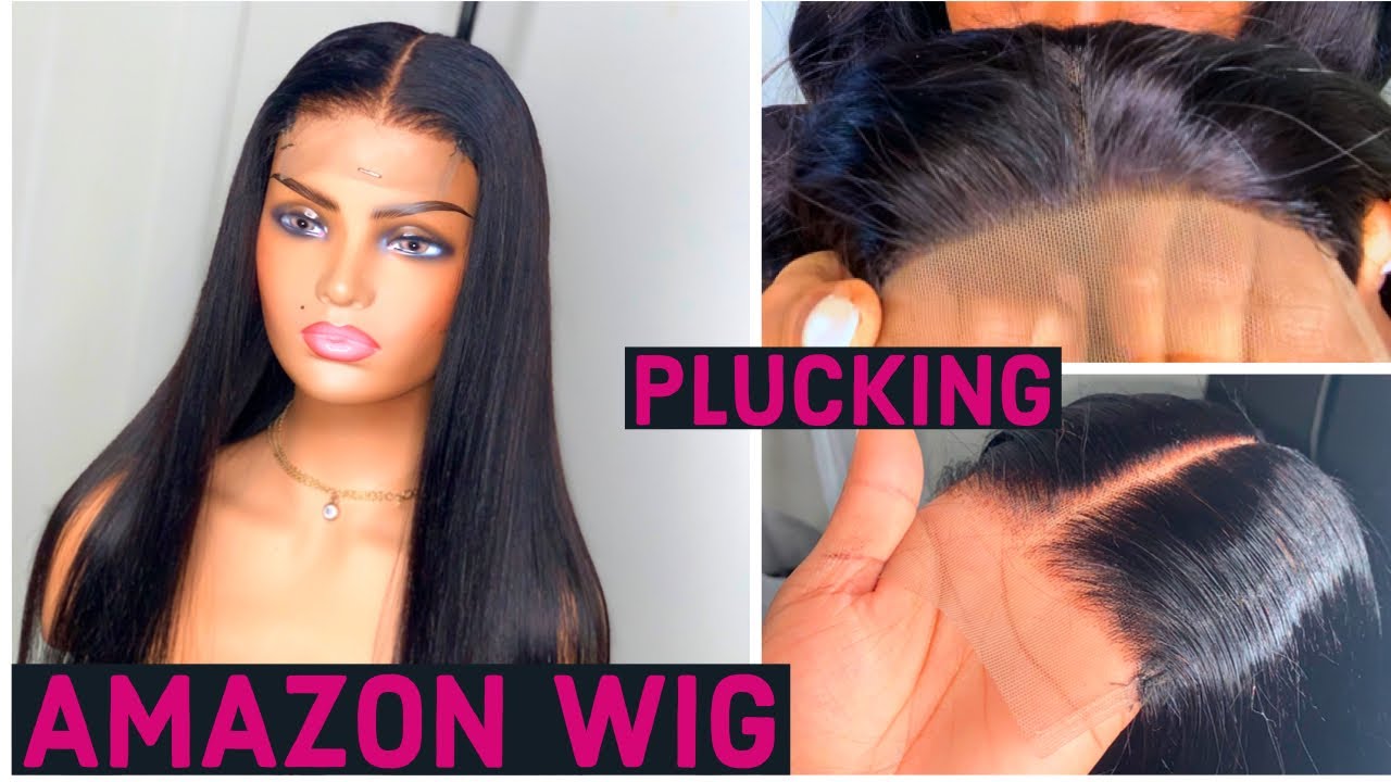 HOW TO PLUCK A CLOSURE | AMAZON WIG |