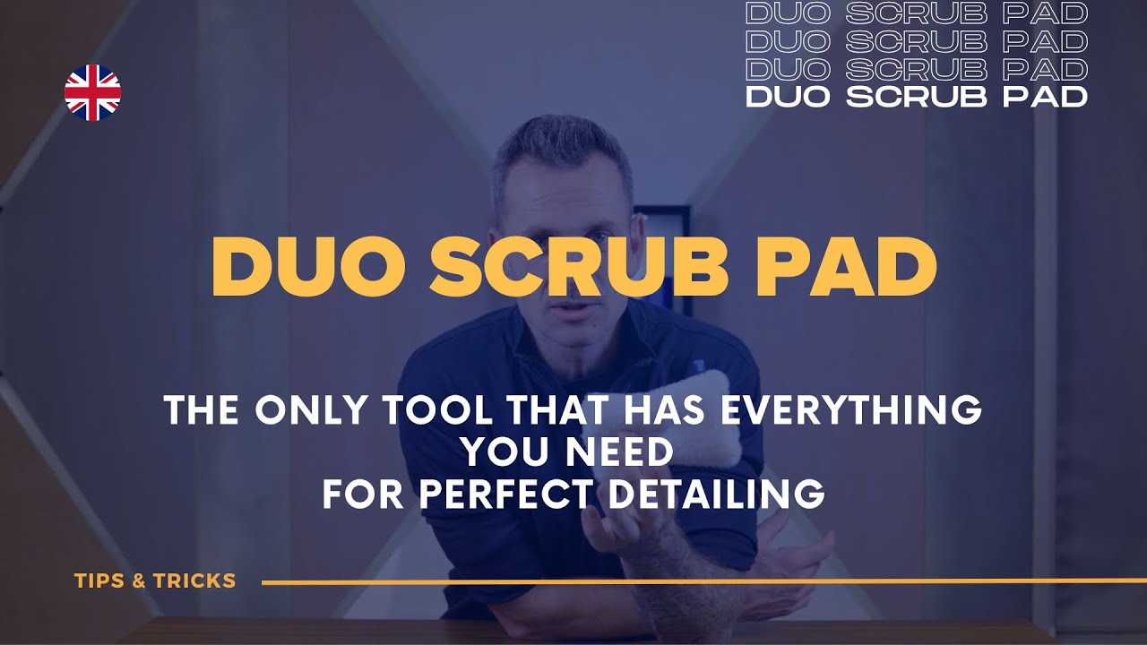 High-Quality Car Cleaning? The Duo Scrub Pad is Essential for Car Detailing!