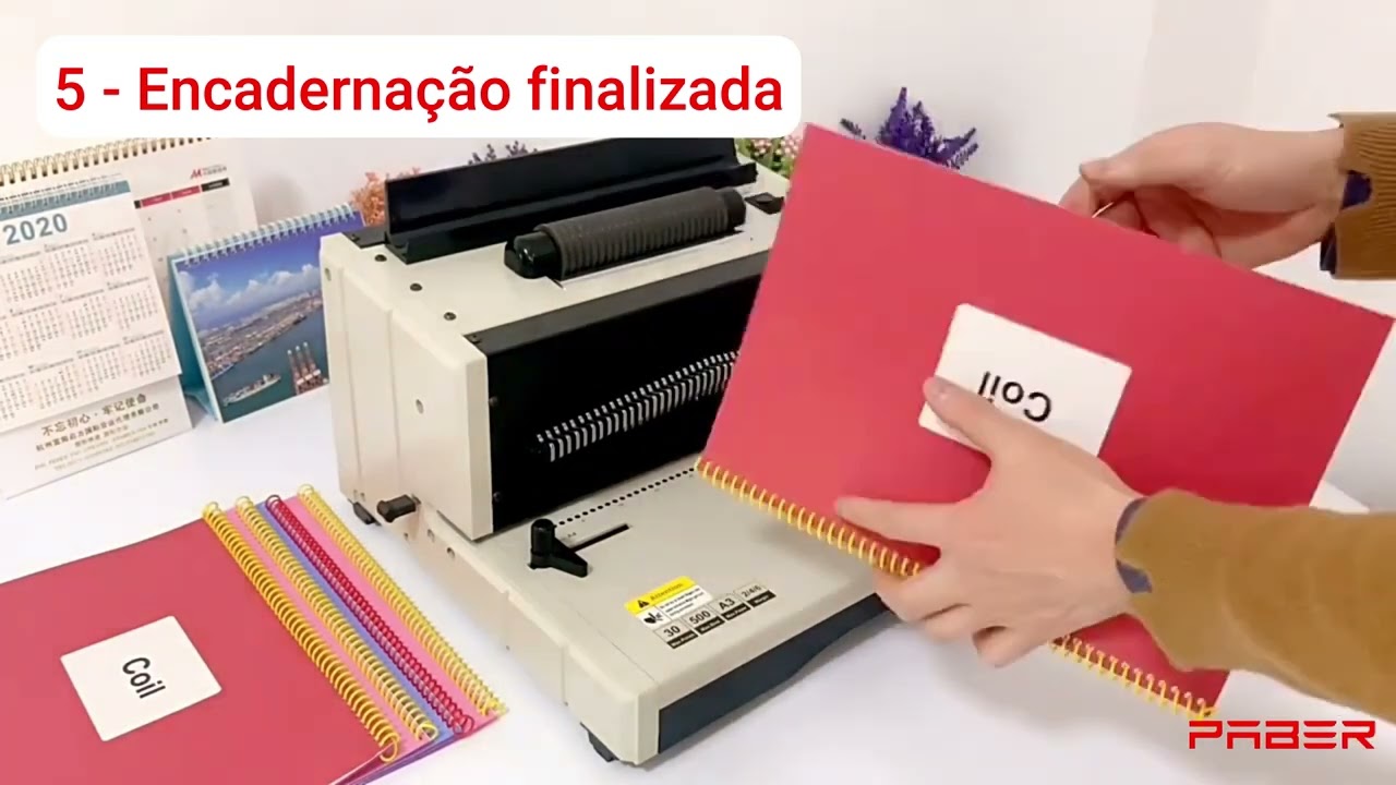 ENCADERNADORA ESPIRAL ELETRICA A-3 PABER W400