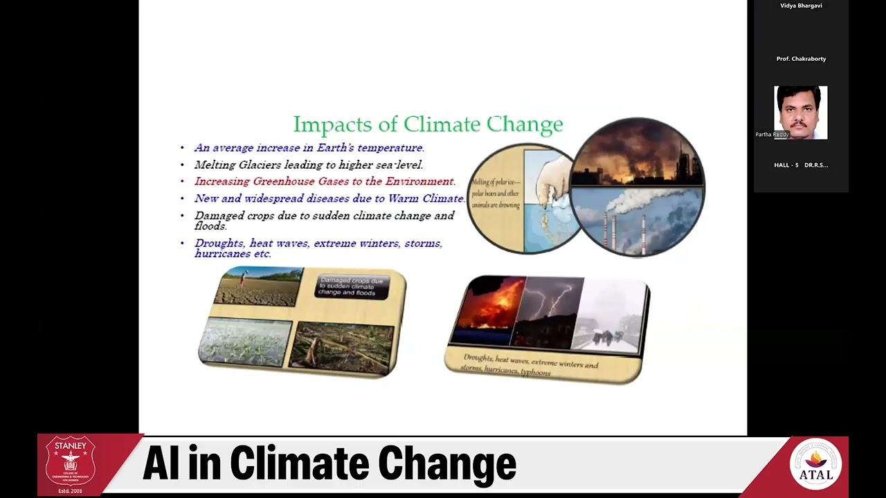 ATAL FDP 2025 | Day 3 Session 1 | AI in Climate Change by Prof. Chandan Chakraborty | NITTTR Kolkata