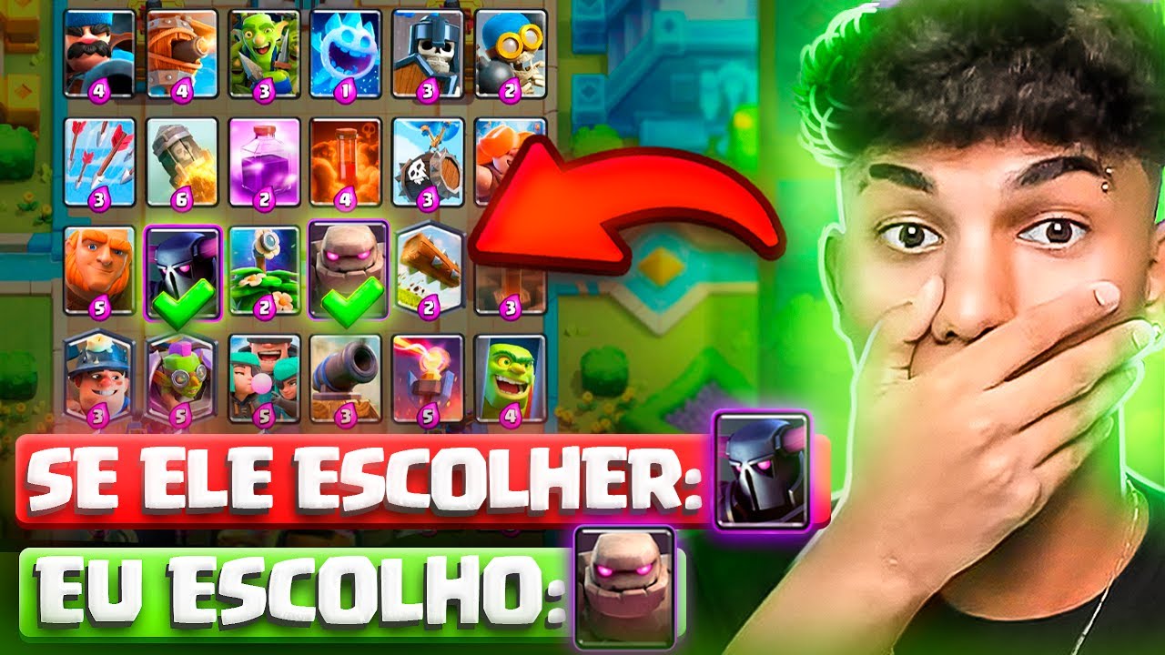 A CADA ESCOLHA DE CARTAS EU TENTO SER COUNTERADO!