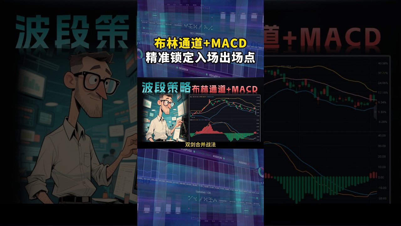 手把手教你用布林通道+MACD组合，精准锁定交易入场点，新手也能快速掌握的高胜率交易技巧！ #炒股技巧 #投資 #美股