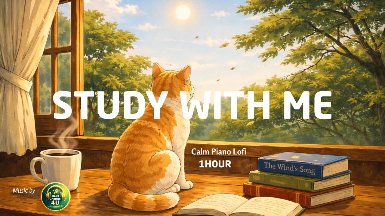 Calm Piano Lofi | 1 Hour Deep Focus Study Session
