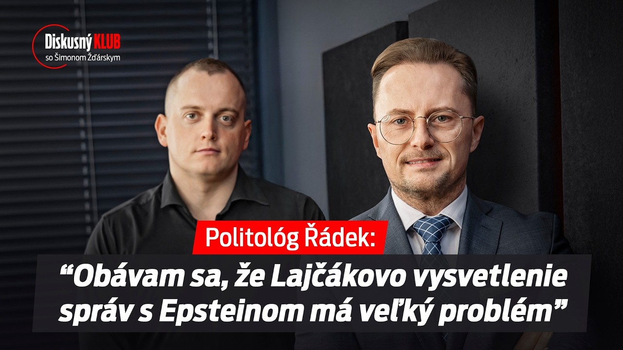 Politológ Řádek: Obávam sa, že Lajčákovo vysvetlenie správ s Epsteinom má jeden veľký problém