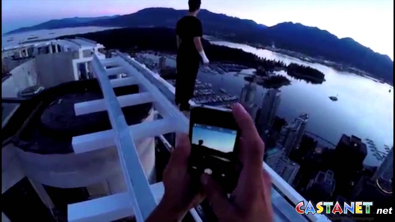Risky climb up Vancouver tower