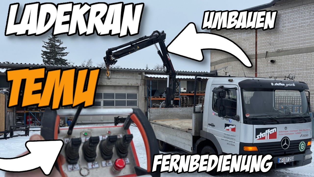Vorstellung Mercedes Atego HIAB 060 Ladekran mit TEMU Fernsteuerung | Review | Selbst&Ständig