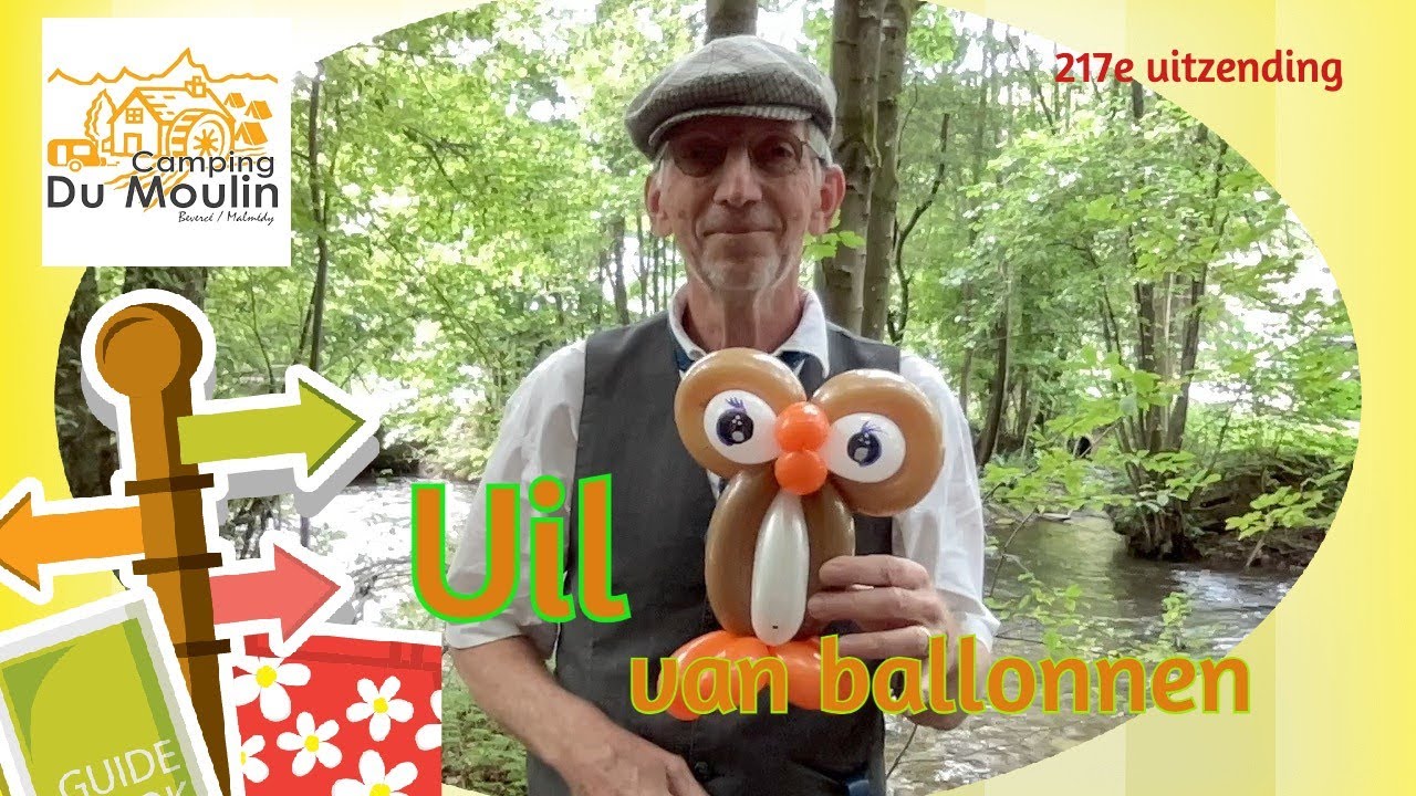 Ballon uil / ballonnen workshop – De Haagse ballonnenboer (217e) Ballonfiguren maken | balloon Owl