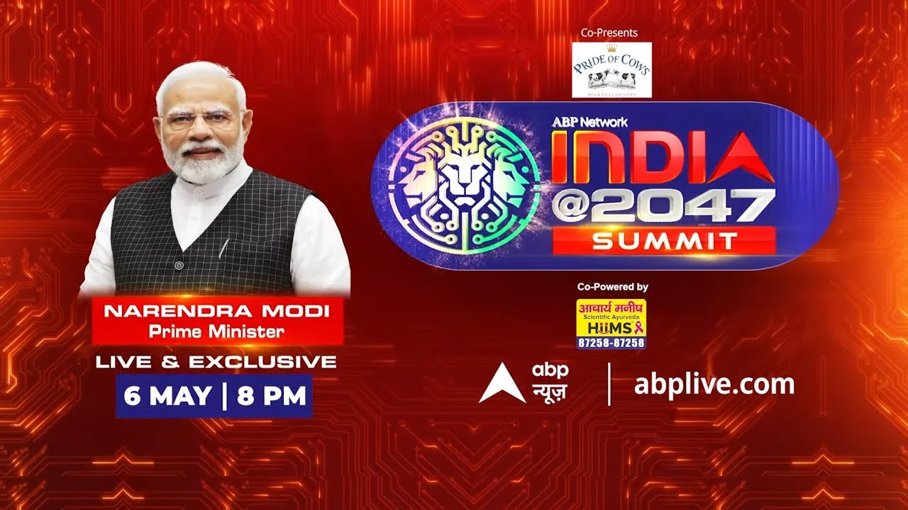 INDIA@2047 Summit | Prime Minister Narendra Modi LIVE & EXCLUSIVE on ABP News | 6 May | 8 PM