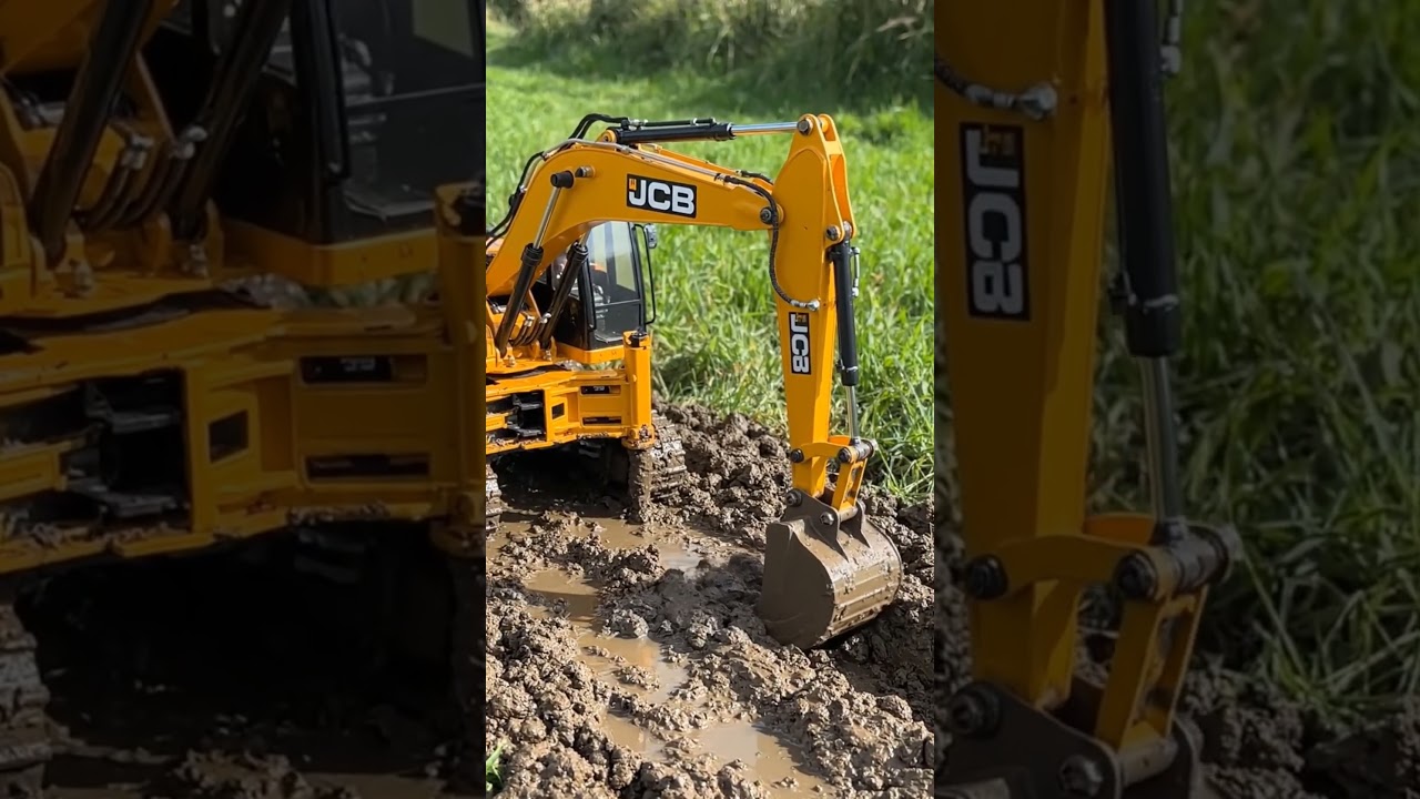 RC JCB cutting mud in jupiter #rc #jcb #jcbvideo #smallyoutuber #viral #like #subscribe #share #mr
