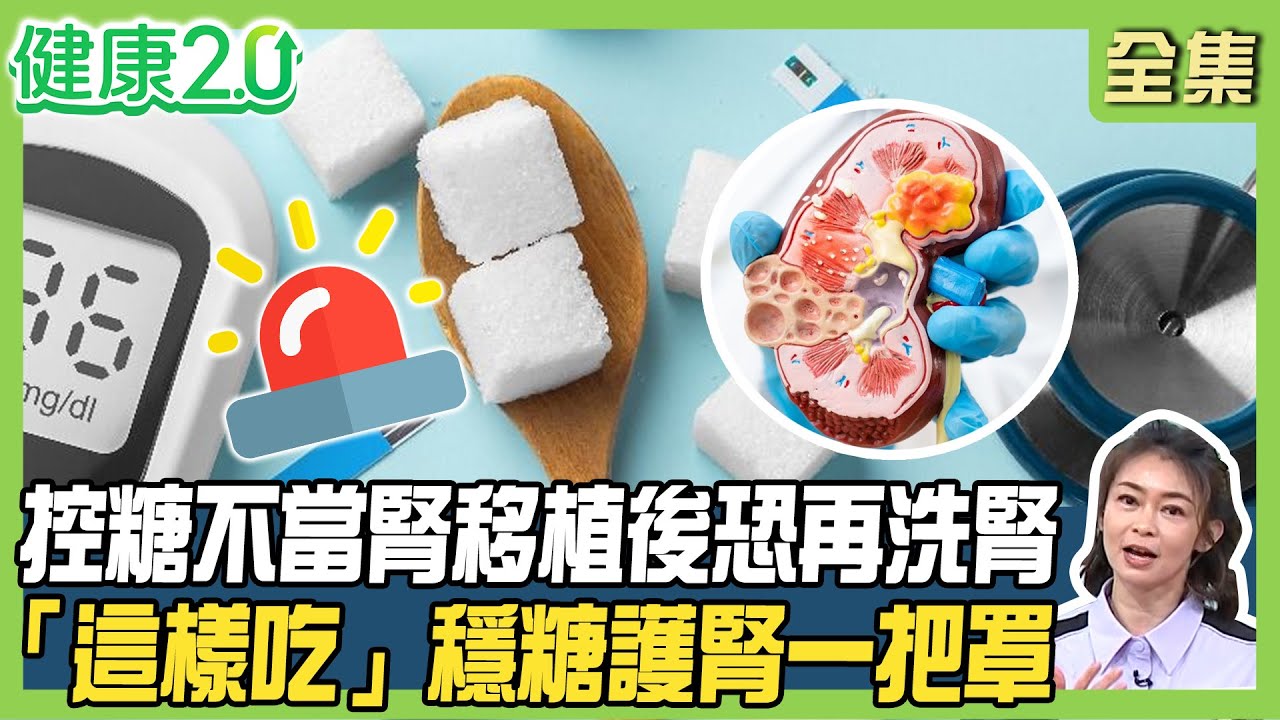 網紅律師25歲就洗腎！控糖不當腎友移植後恐再洗腎！護腎先控三高「這樣吃」血糖、腎臟、心臟一把罩！健康2.0 20250413【完整版】#鄭凱云 #林承叡 #王健宇 #劉怡里 #王明勇 #洪素卿