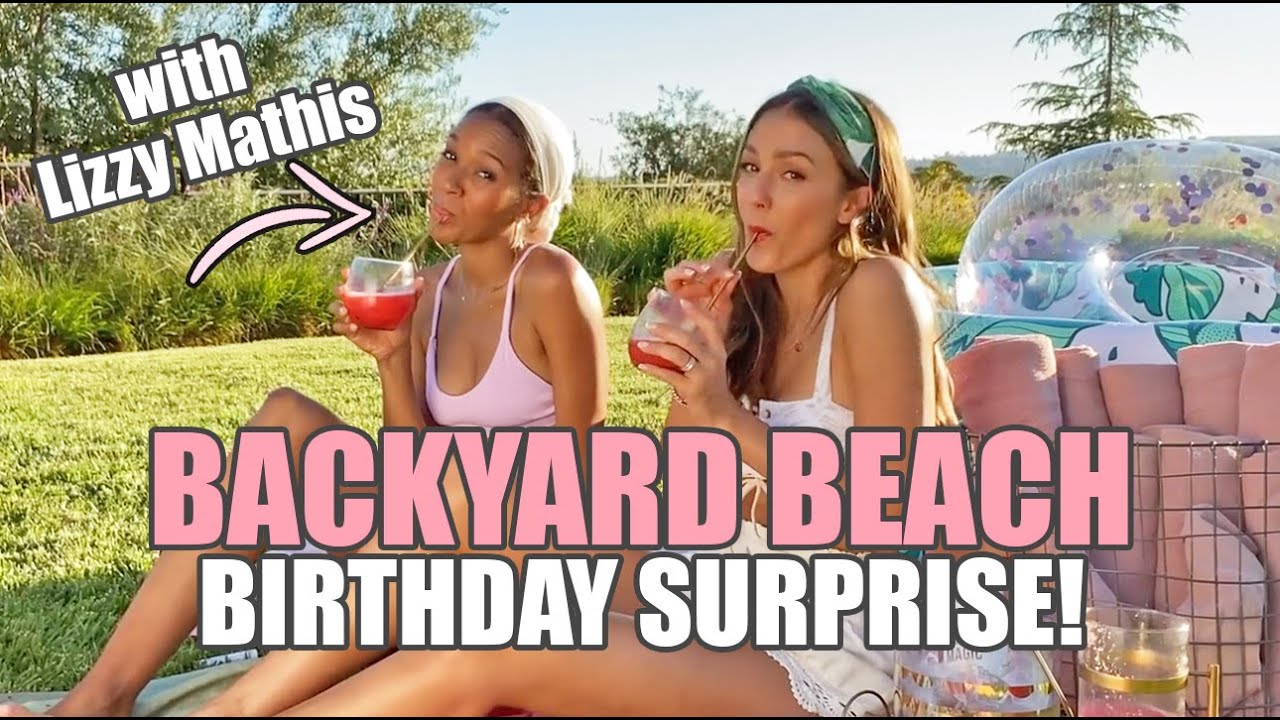 Сюрприз ко дню рождения на Backyard Beach Day с Лиззи Матис | ДЖЕССИКА АЛЬБА