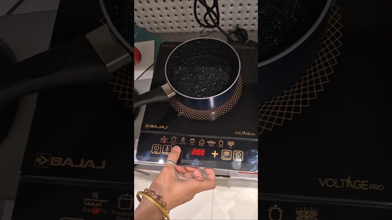 Bajaj Induction Cooktop 1900W 2025 / Best Induction Cooktop 💥  #induction #bajaj #thechandniinfo