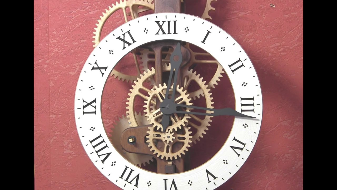 Brian Law's woodenclocks - Clock 32 with compound pendulum