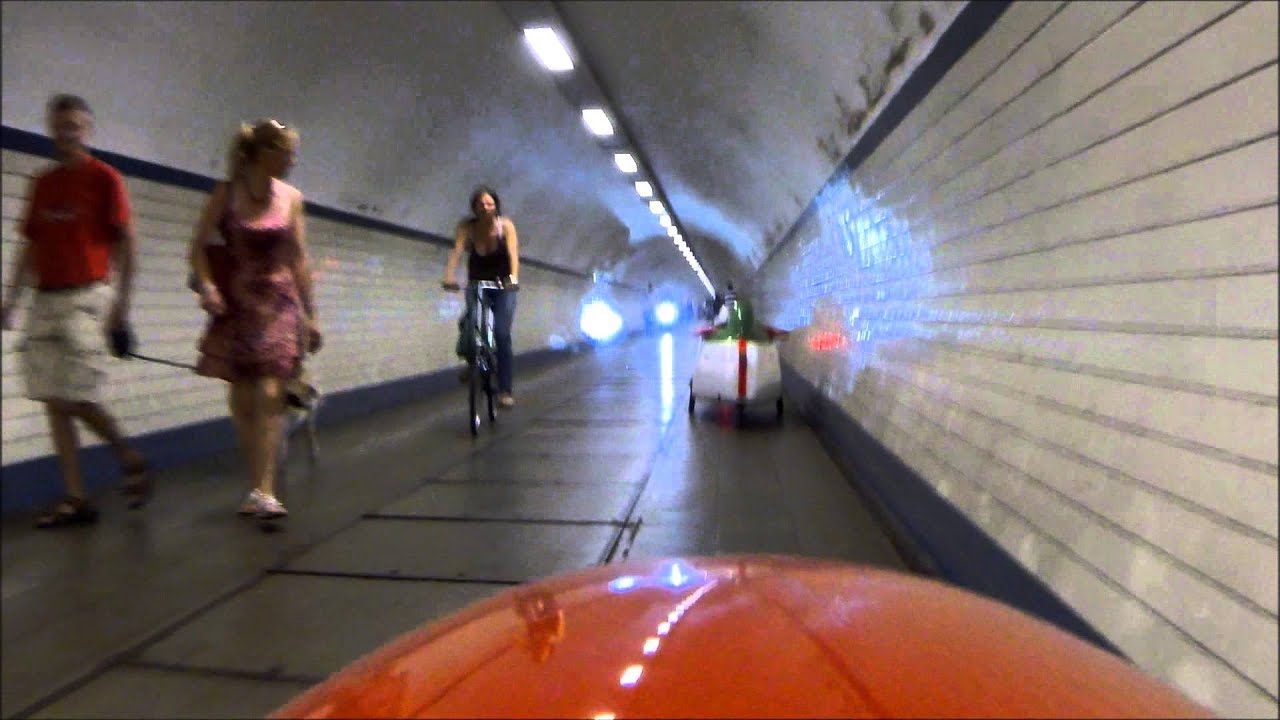 Tunnel nemen met Velomobiel