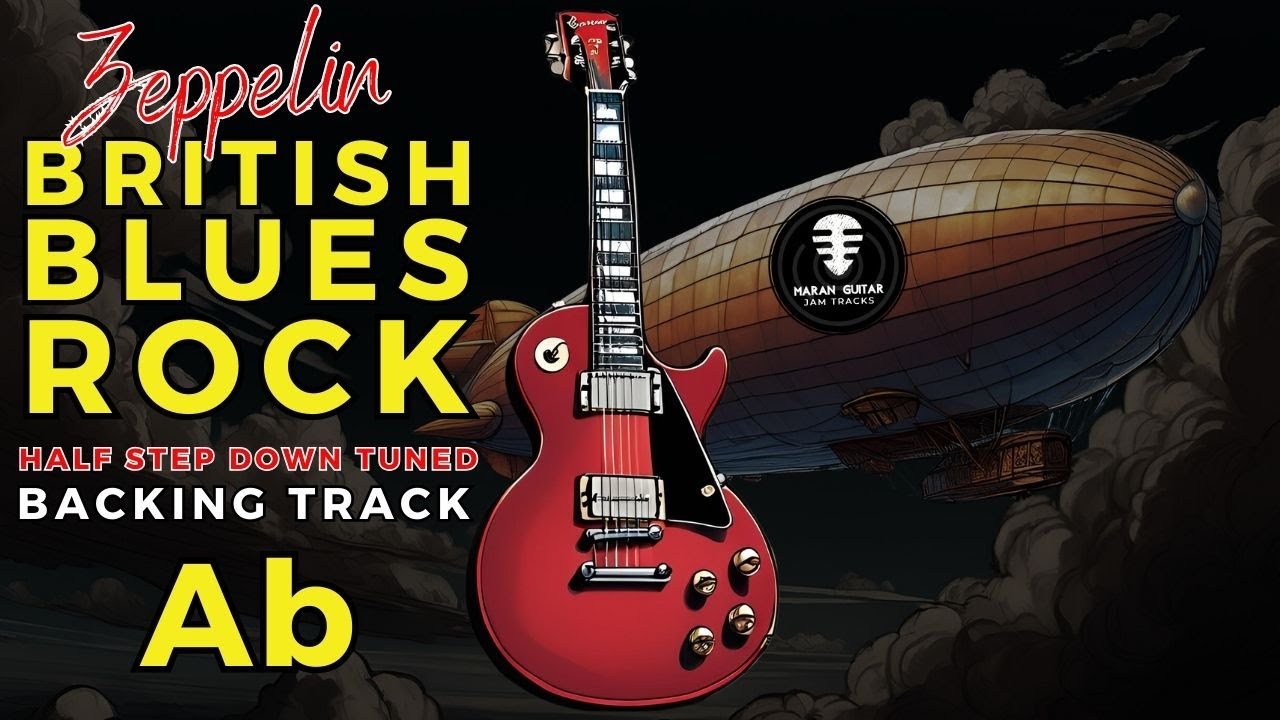 AMAZING Half Step Down BACKING TRACK - Zeppelin British Blues Rock Jam in Ab