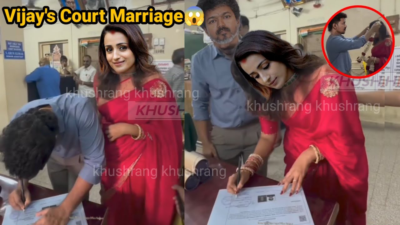 Thalapathy vijay Secretly Married with Trisha Krishnan