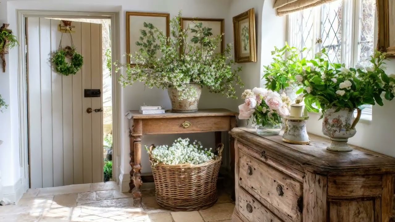 English Country Home Tour: Vintage Spring Decor, Heirloom Style & Countryside Charm