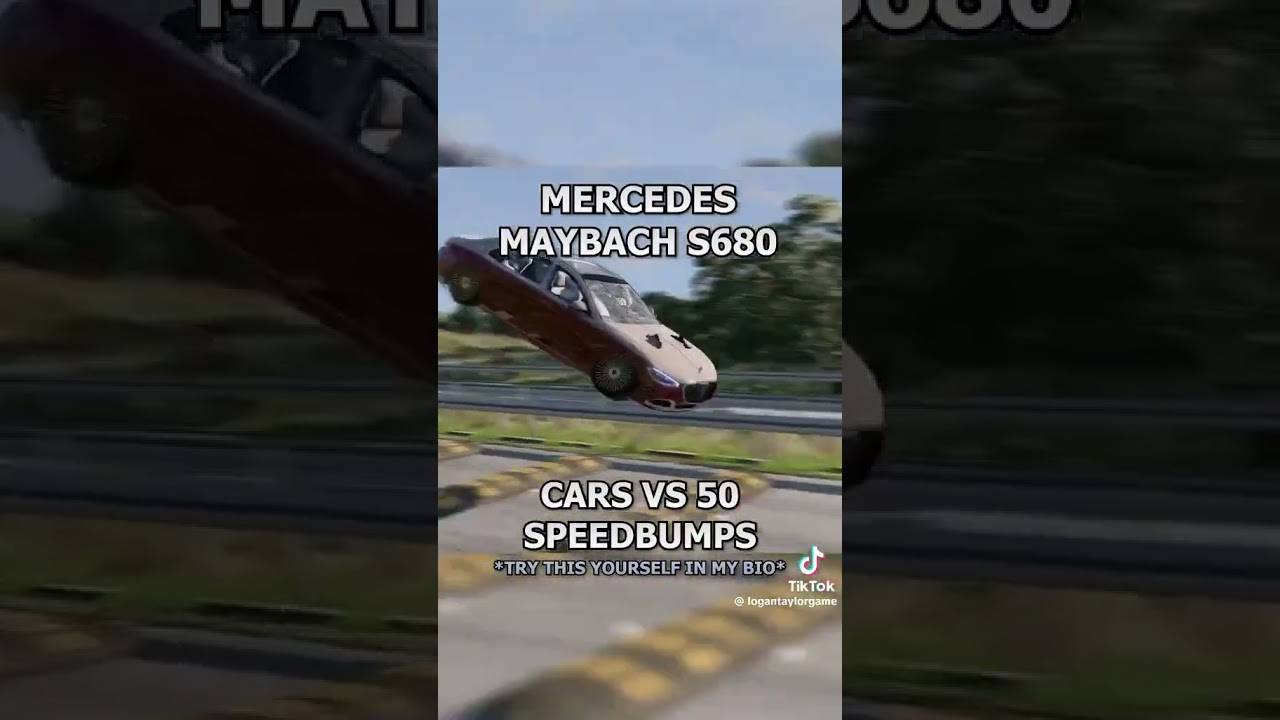 Cars vs 50 MPH speed bumps