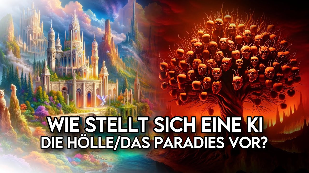 ChatGPT (KI) zeichnet Hölle und Paradies  😳