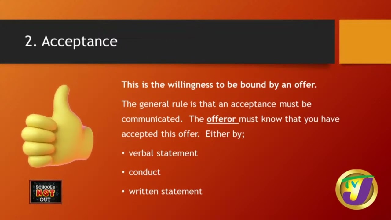 CSEC Principles of Business Contract