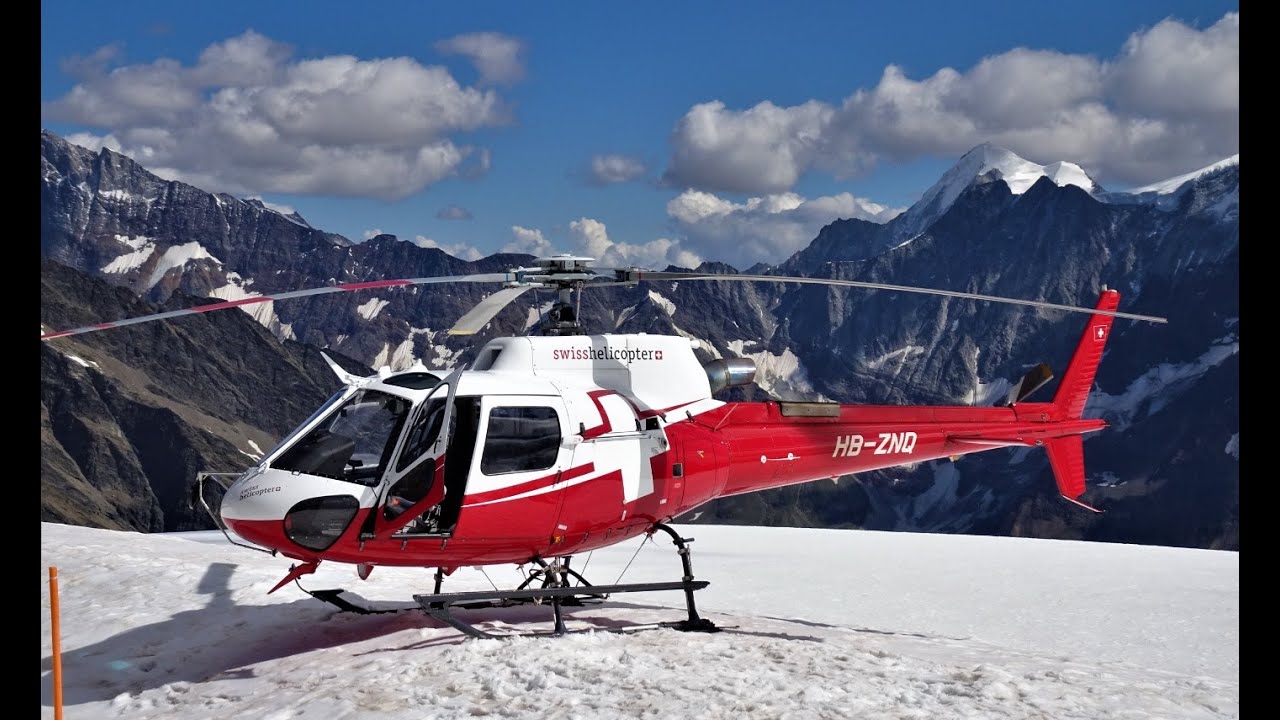 Swiss helicopter flight over the Jungfrau & Eiger Nordwand