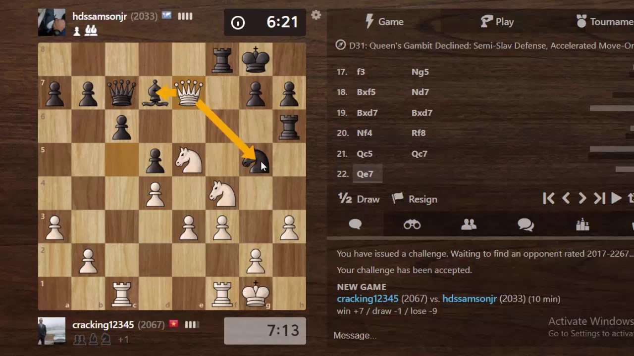 Th&agrave; chậm m&agrave; chắc Chess TC khuất phục th&agrave;nh c&ocirc;ng cao thủ Elo 2xxx ||  CHESS 2020