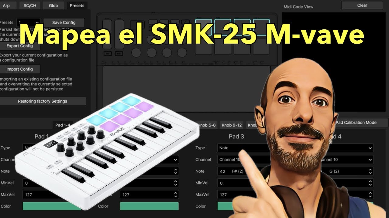 Con este programa mapeas el SMK-25 de M-vave | te muestro como funciona |