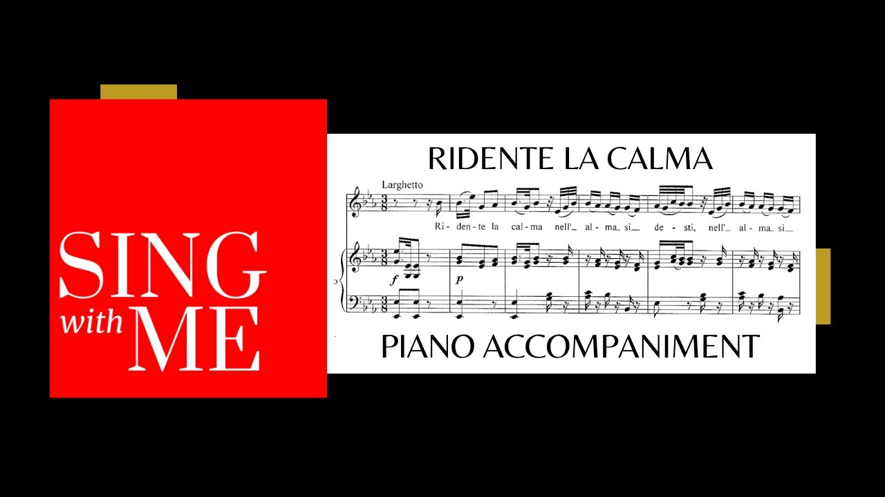 Ridente la calma - Accompaniment - Mozart
