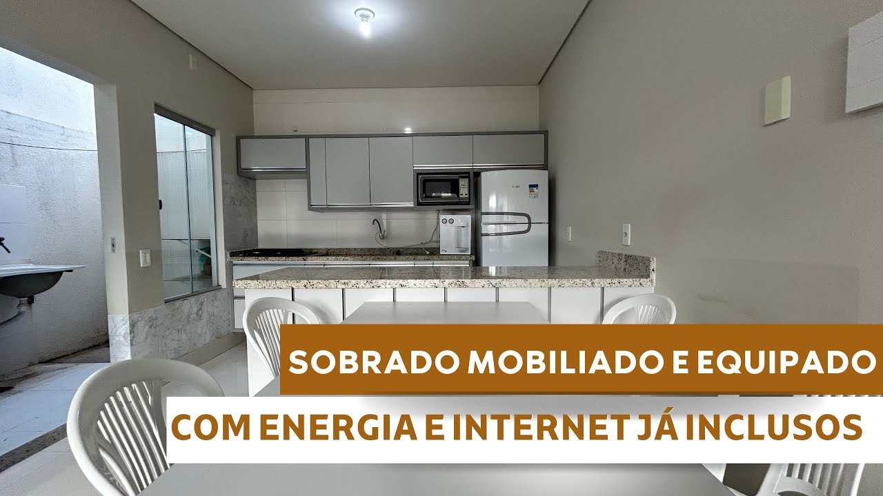 SOBRADO COMPACTO MOBILIADO E EQUIPADO PARA ALUGAR EM BARREIRAS BAHIA