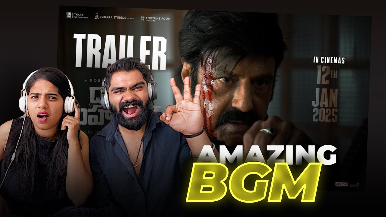 Daaku Maharaaj Trailer Reaction | NBK, Pragya, Shraddha, Bobby Deol | Thaman S | Bobby Kolli